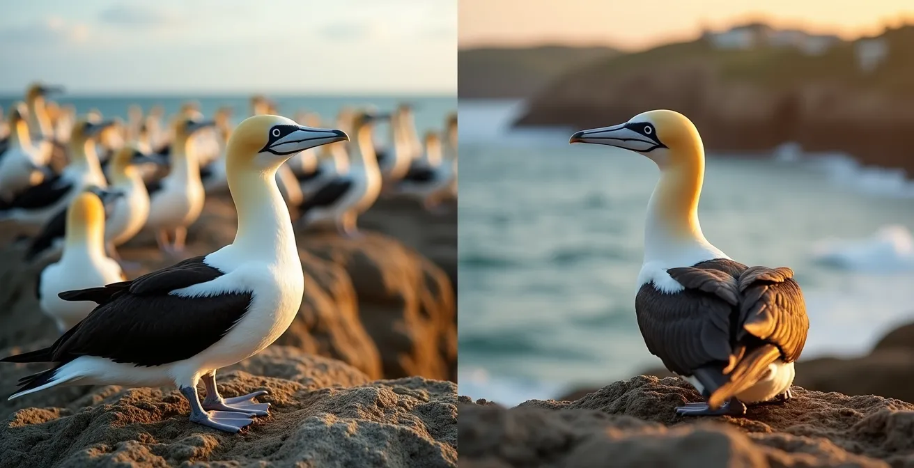 Comparaison visuelle des angles de capture entre téléobjectifs 200mm et 400mm